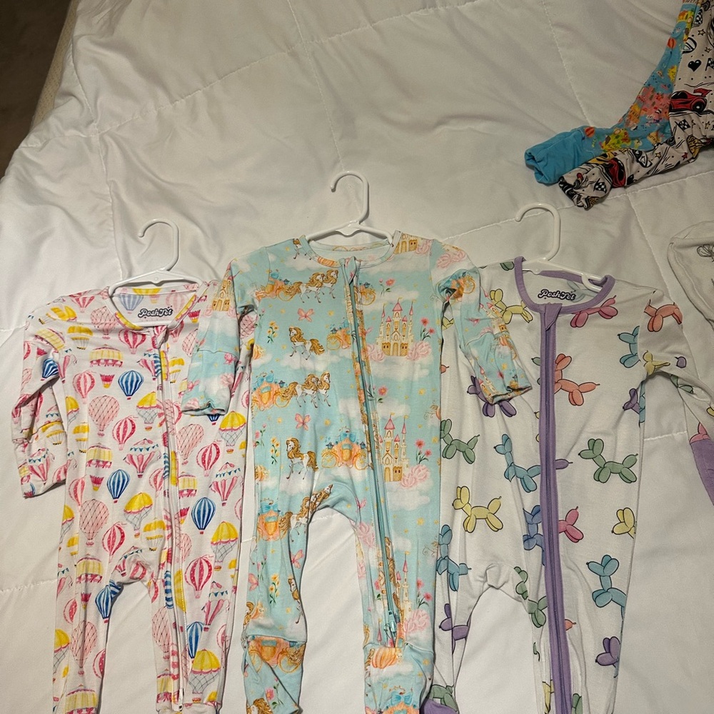 3pc babygirl bamboo bundle 6-9 months